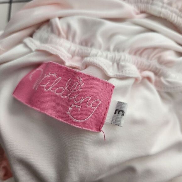 WELL‎ DRESSED WOLF- Wildling Bathing Suit Pink Plaid Eyelet Ruffle 3T - Picture 3 of 3